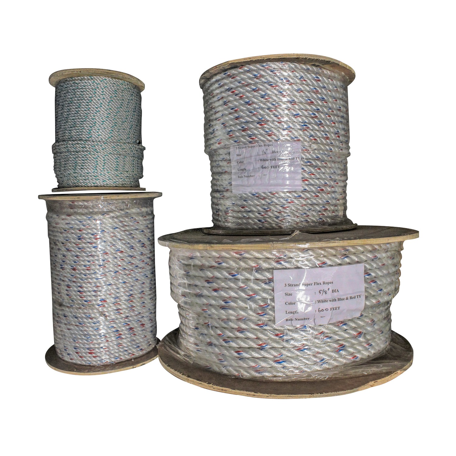 3-Strand Twisted Poly-Dacron (Poly-Plus) Rope