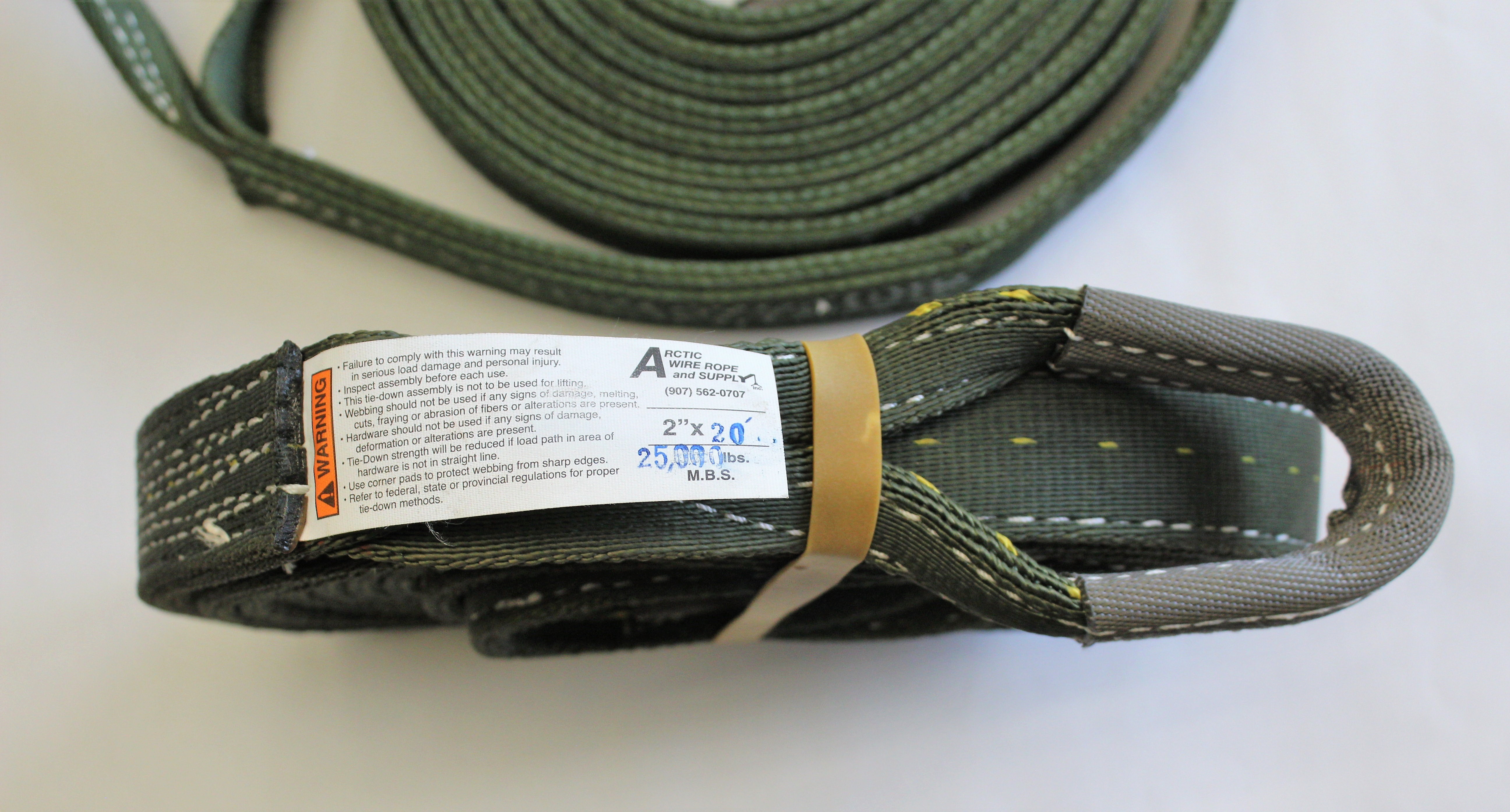 X 1 3/4" WIDE MILITARY TOW STRAP/ SLING LIFT HITCHES OFF GROUND BULK APPX.3 FT 