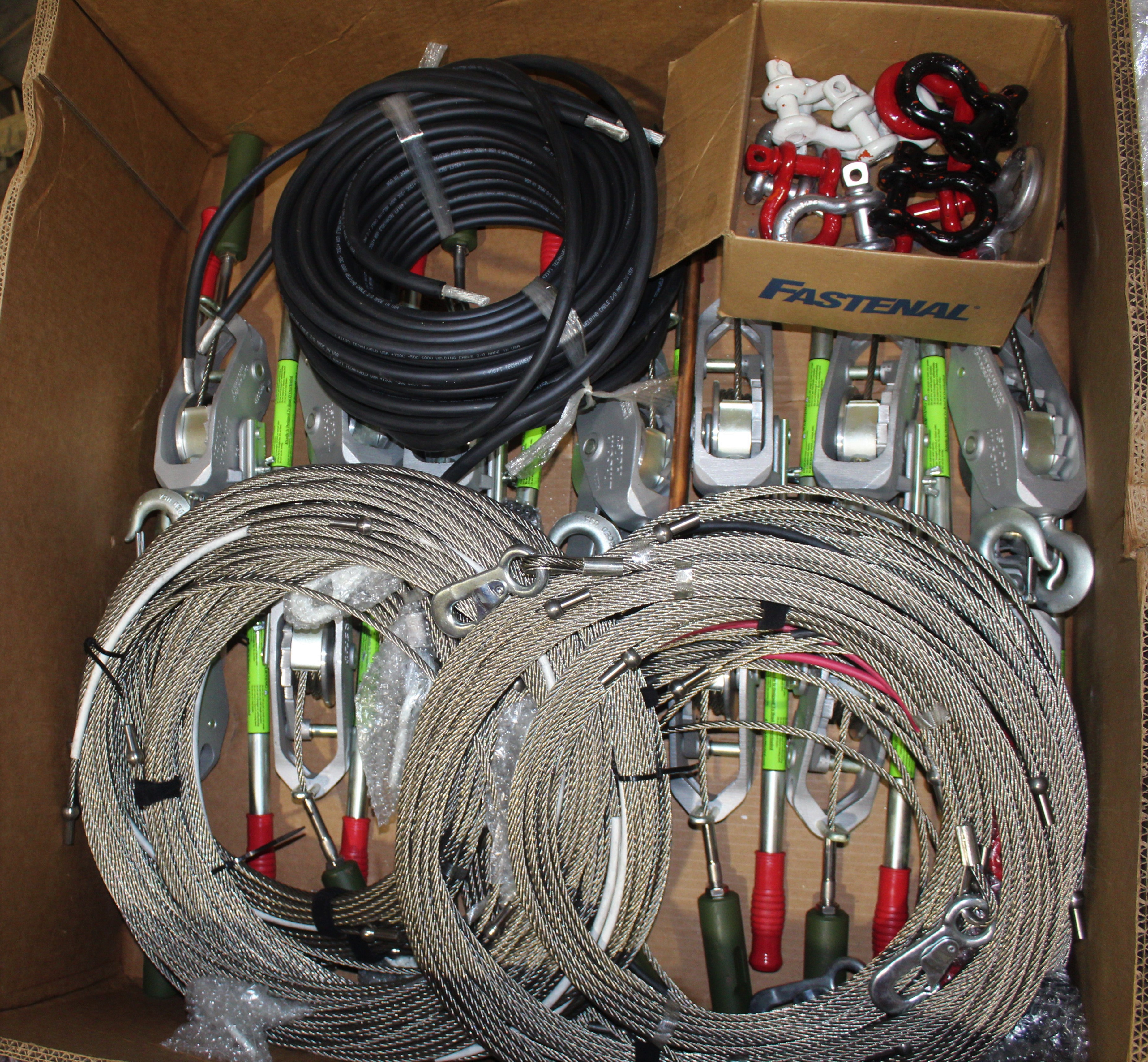 Guy Rope Kits w/ 15 Adjustable SS Cables for 80′ Towers NSN 5975